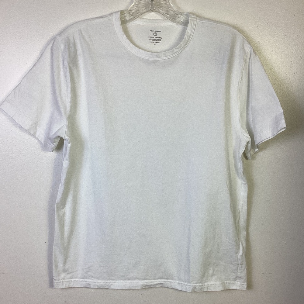 Officine Generale Optic White Short Sleeve T Shirt Sz M Unisex